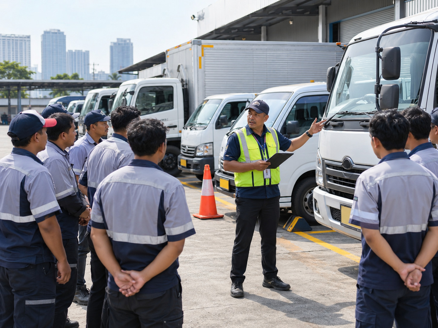 Pelatihan driver armada untuk kegiatan transportasi logistik